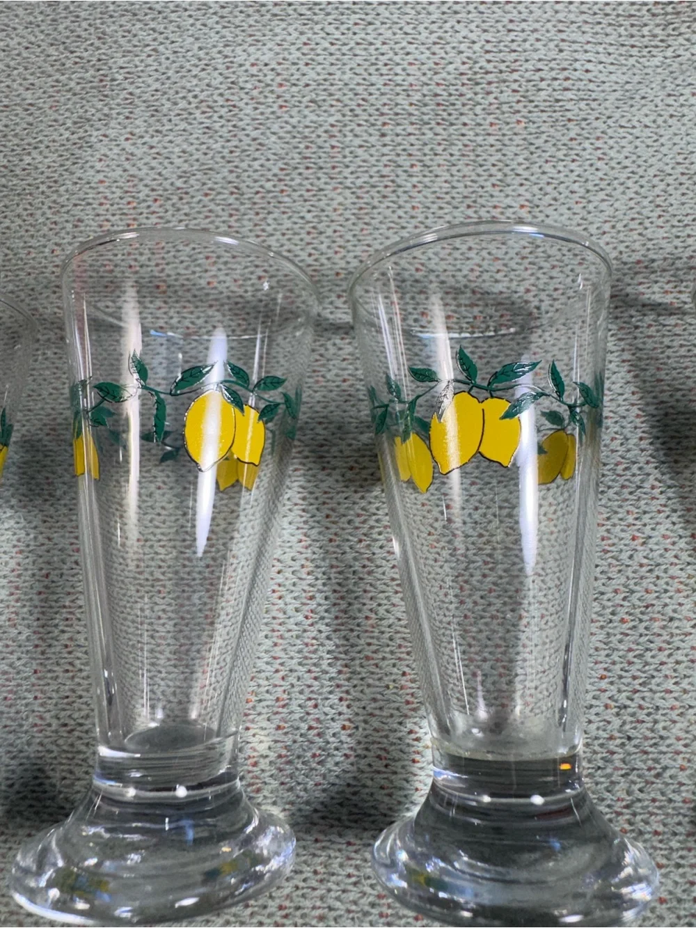 Vintage Tessora Italian Footed Lemon Shot Glasses - Set of 4